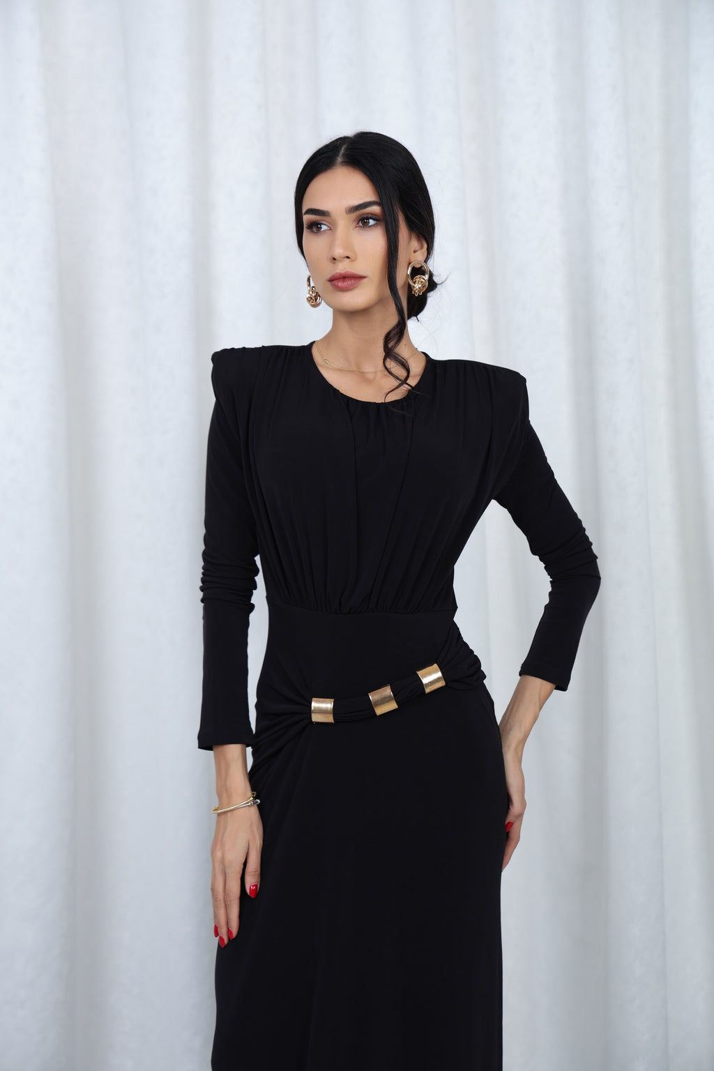 Noir Belted